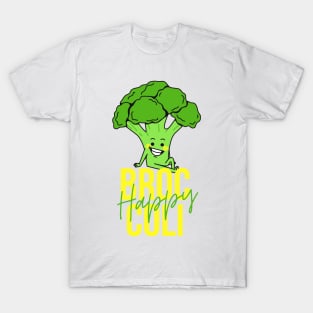 Happy Broccoli, strong broccoli, Broccoli Is Awesome T-Shirt